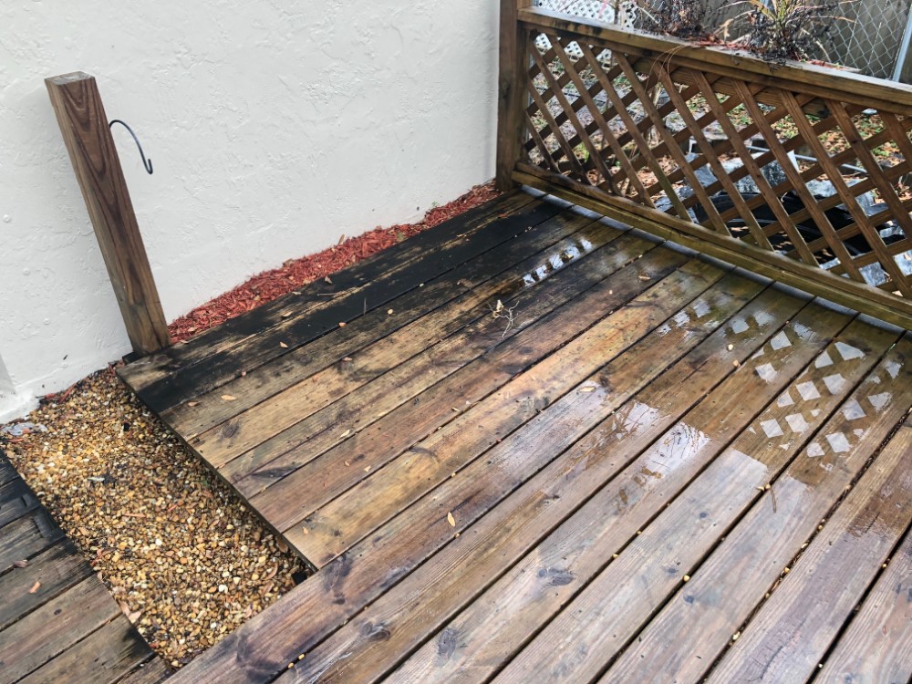 Wood Deck Restoration in Palm Bay, FL